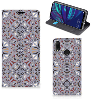 B2Ctelecom Standcase Huawei Y7 hoesje Y7 Pro (2019) Bloemen