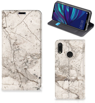 B2Ctelecom Standcase Huawei Y7 hoesje Y7 Pro (2019) Marmer Creme