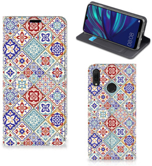 B2Ctelecom Standcase Huawei Y7 hoesje Y7 Pro (2019) Tiles Color