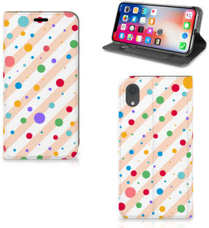 B2Ctelecom Standcase iPhone Xr Design Dots