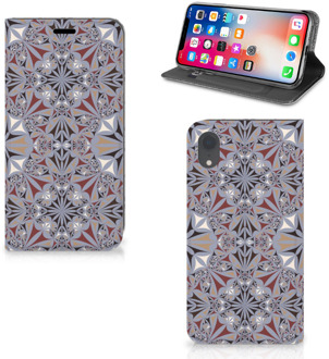 B2Ctelecom Standcase iPhone Xr Design Flower Tiles