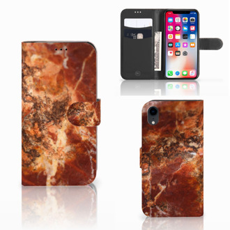 B2Ctelecom Standcase iPhone Xr Marmer Bruin