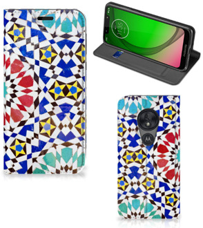 B2Ctelecom Standcase Motorola Moto G7 Play Mozaïek