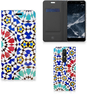 B2Ctelecom Standcase Nokia 5.1 (2018) Mozaïek