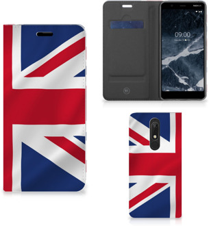 B2Ctelecom Standcase Nokia 5.1 (2018) Smartphone Hoesje Groot-Brittannië