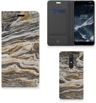 B2Ctelecom Standcase Nokia 5.1 (2018) Steen