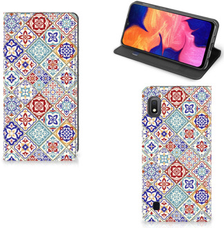 B2Ctelecom Standcase Samsung Galaxy A10 Tiles Color