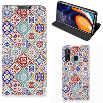 B2Ctelecom Standcase Samsung Galaxy A60 Tiles Color