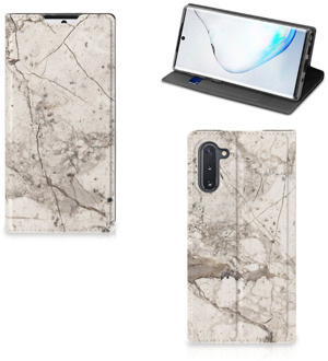 B2Ctelecom Standcase Samsung Galaxy Note 10 Marmer Creme