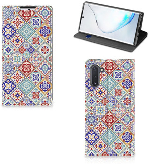 B2Ctelecom Standcase Samsung Galaxy Note 10 Tiles Color