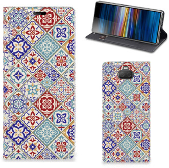 B2Ctelecom Standcase Sony Xperia 10 Plus Tiles Color