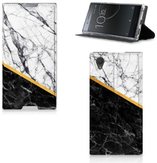 B2Ctelecom Standcase Sony Xperia L1 Marble White Black