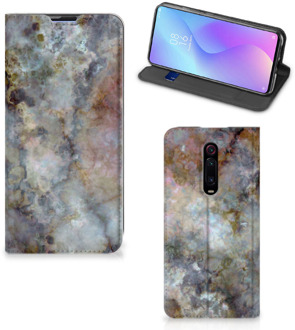 B2Ctelecom Standcase Xiaomi Redmi K20 Pro Marmer Grijs