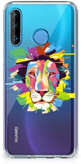 B2Ctelecom Stevige Bumper Hoesje Huawei P30 Lite Lion Color