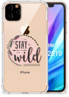 B2Ctelecom Stevige Bumper Hoesje iPhone 11 Pro Max Boho Stay Wild