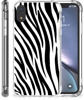 B2Ctelecom Stevige Bumper Hoesje iPhone XR Zebra