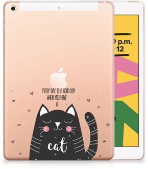 B2Ctelecom Tablet Back Cover Apple iPad 10.2 (2019) | iPad 10.2 (2020) Cat Good Day