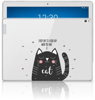 B2Ctelecom Tablet Back Cover Lenovo Tab P10 Cat Good Day