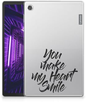 B2Ctelecom Tablet BackCover Lenovo Tab M10 Plus Hoesje Heart Smile met doorzichte zijkanten