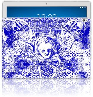 B2Ctelecom Tablet BackCover Lenovo Tab P10 Angel Skull Blue