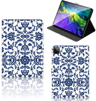 B2Ctelecom Tablet Beschermhoes iPad Pro 11 (2020) Cover met Magneetsluiting Flower Blue