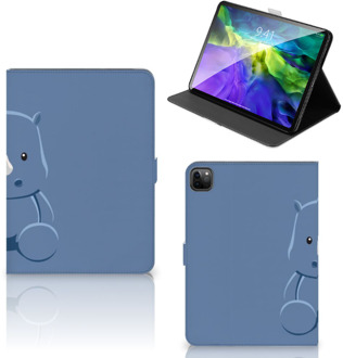 B2Ctelecom Tablet Beschermhoes iPad Pro 11 (2020) Cover met Standaard Personaliseren Baby Rhino