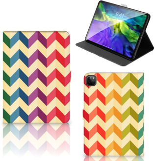 B2Ctelecom Tablet Beschermhoes iPad Pro 11 (2020) Hoesje met Standaard Zigzag Color