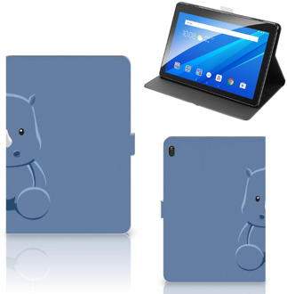 B2Ctelecom Tablet Beschermhoes Lenovo Tab E10 Cover met Standaard Personaliseren Baby Rhino