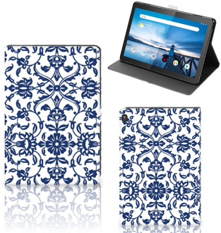 B2Ctelecom Tablet Beschermhoes Lenovo Tablet M10 Cover met Magneetsluiting Flower Blue