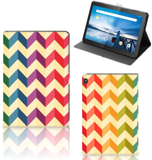 B2Ctelecom Tablet Beschermhoes Lenovo Tablet M10 Hoesje met Standaard Zigzag Color