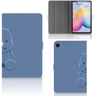 B2Ctelecom Tablet Beschermhoes Samsung Galaxy Tab S6 Lite Cover met Standaard Personaliseren Baby Rhino