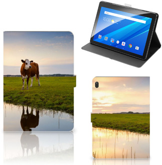 B2Ctelecom Tablet Book Cover Lenovo Tab E10 Cover met Magneetsluiting met Foto Super als Cadeau voor Oma Koe