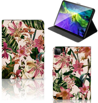 B2Ctelecom Tablet Cover iPad Pro 11 (2020) Hoesje met Magneetsluiting Bloemen