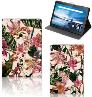 B2Ctelecom Tablet Cover Lenovo Tablet M10 Hoesje met Magneetsluiting Bloemen