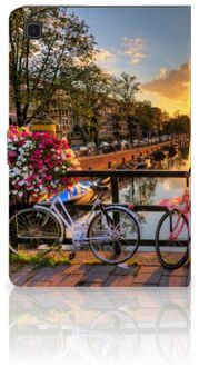 B2Ctelecom Tablet Cover Samsung Galaxy Tab A7 (2020) Tablet Hoes met Standaard Amsterdamse Grachten