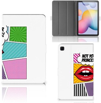 B2Ctelecom Tablet Cover Samsung Galaxy Tab S6 Lite Hoes met Magneetsluiting Popart Princess