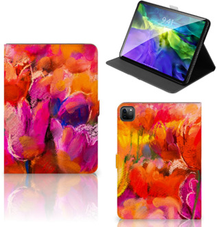 B2Ctelecom Tablet Hoes iPad Pro 11 (2020) Hoes met Magneetsluiting Tulips