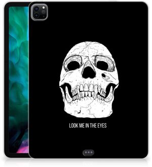 B2Ctelecom Tablet Hoes iPad Pro 12.9 (2020) | iPad Pro 12.9 (2021) Mobiel Case Skull Eyes met transparant zijkanten