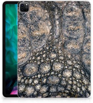 B2Ctelecom Tablet Hoes iPad Pro 12.9 (2020) | iPad Pro 12.9 (2021) Silicone hoesje Krokodillenprint met transparant zijkanten