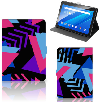 B2Ctelecom Tablet Hoes Lenovo Tab E10 Hoes met Magneetsluiting Funky Triangle