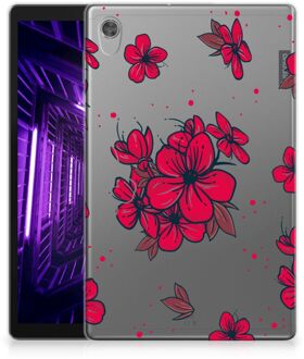 B2Ctelecom Tablet Hoes Lenovo Tab M10 HD (2de generatie) Back Case Blossom Red met transparant zijkanten