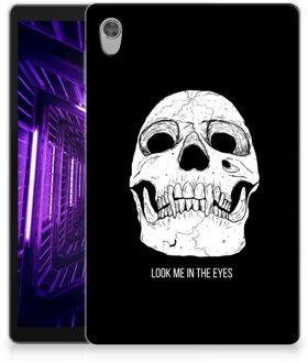 B2Ctelecom Tablet Hoes Lenovo Tab M10 HD (2de generatie) Mobiel Case Skull Eyes met transparant zijkanten