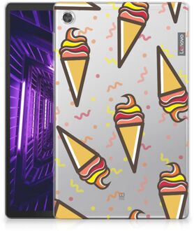 B2Ctelecom Tablet Hoes Lenovo Tab M10 Plus Print Case Icecream met transparant zijkanten