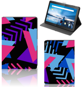 B2Ctelecom Tablet Hoes Lenovo Tablet M10 Hoes met Magneetsluiting Funky Triangle