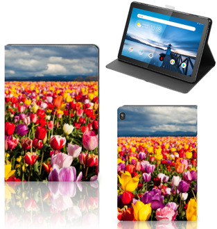 B2Ctelecom Tablet Hoes Lenovo Tablet M10 Tablet Hoes met Standaard Super als Moederdag Cadeau Tulpen