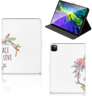 B2Ctelecom Tablet Hoesje iPad Pro 11 (2020) Cover met Magneetsluiting Boho Text