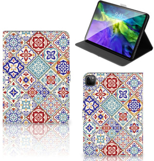 B2Ctelecom Tablet Hoesje iPad Pro 11 (2020) Cover met Standaard Tegels Kleur