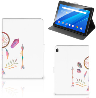 B2Ctelecom Tablet Hoesje met foto Lenovo Tab E10 Tablet Hoes met Magneetsluiting Boho Dreamcatcher