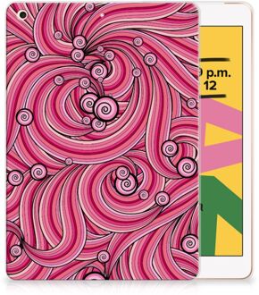 B2Ctelecom Tablethoes iPad 10.2 (2019) | iPad 10.2 (2020) Swirl Pink