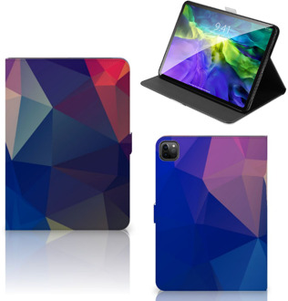 B2Ctelecom Tablethoes iPad Pro 11 (2020) Hoesje met Magneetsluiting Polygon Dark